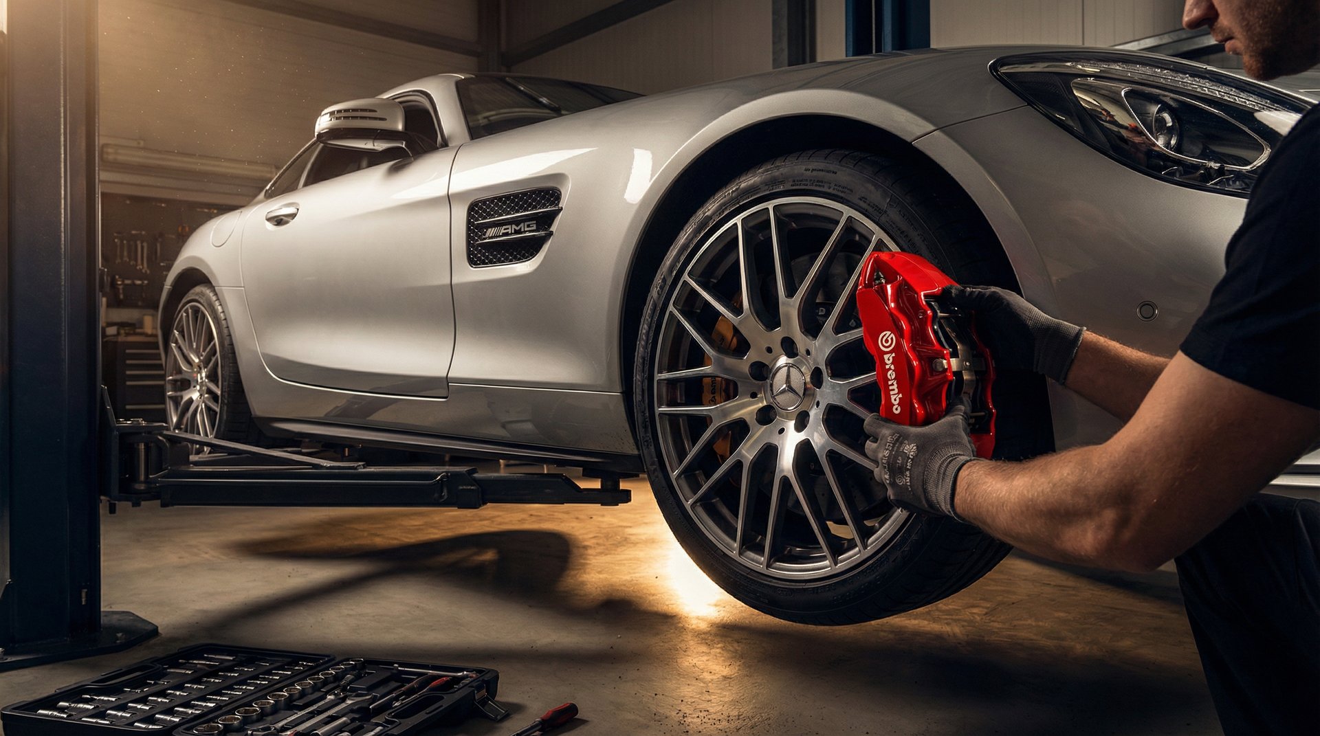 福利姬修车改装视频-刹车系统升级